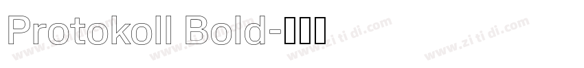 Protokoll Bold字体转换